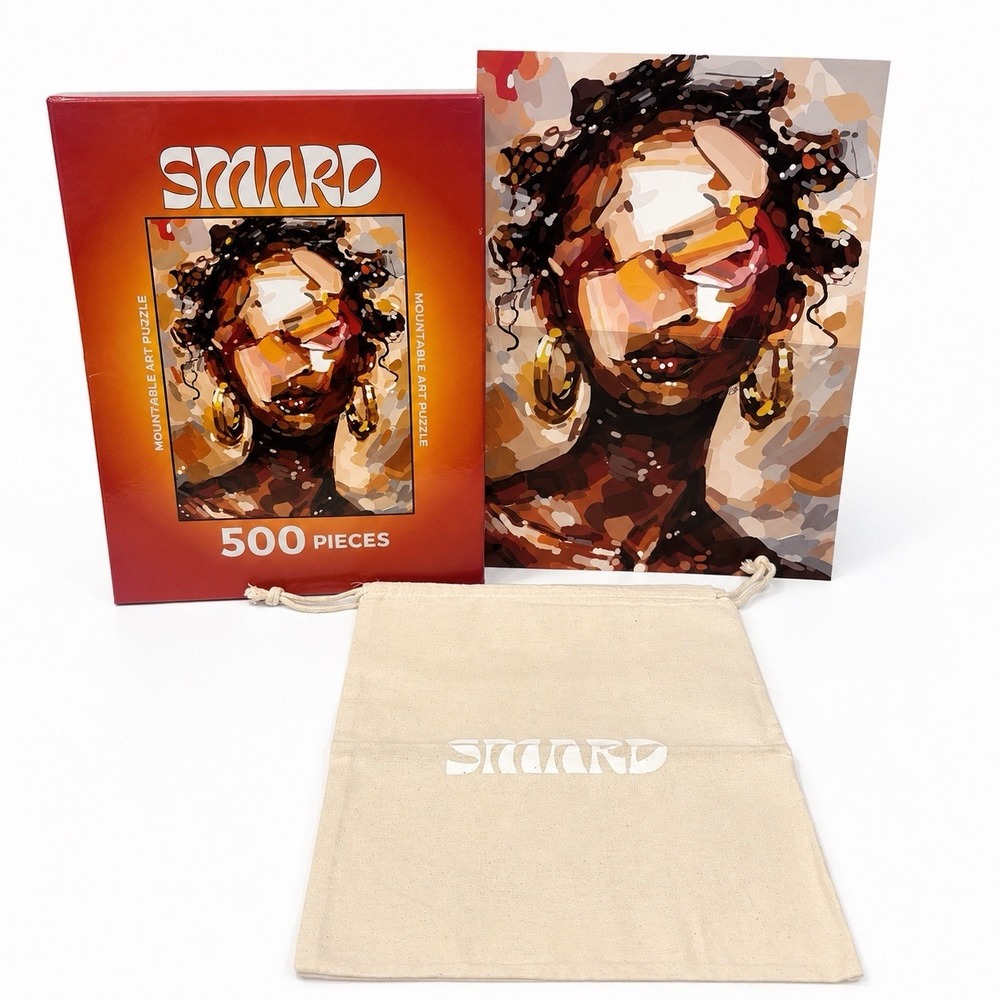SMARD Abstract Beauty 500 Piece Black Art Puzzle 18x24 New
